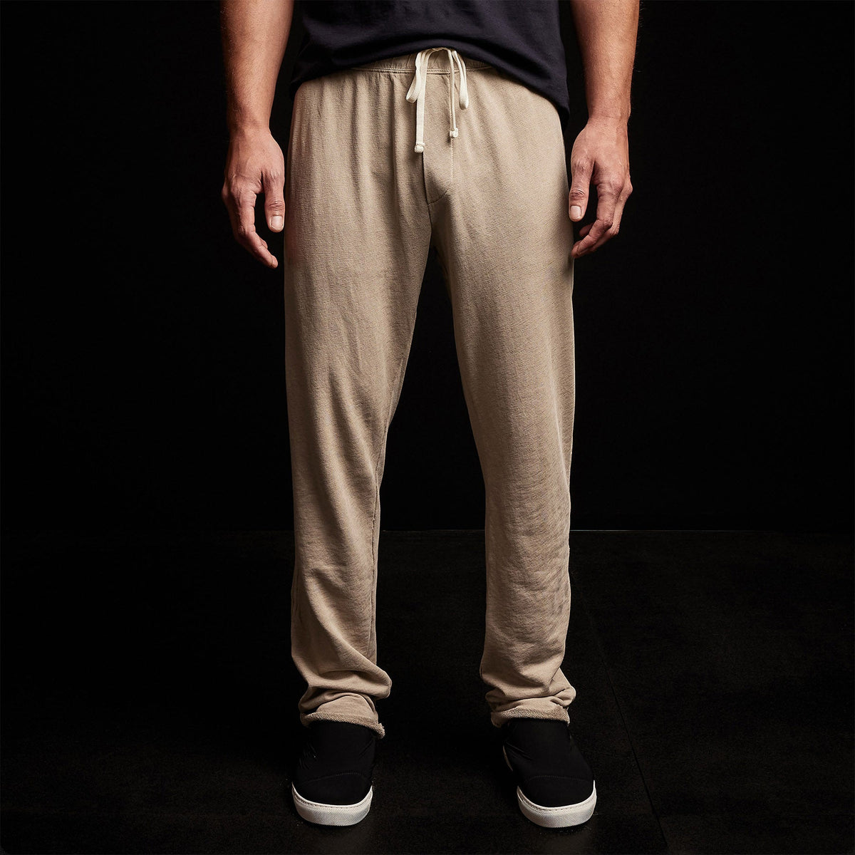 Vintage Fleece Contrast Waist Sweatpant in Biscuit Pigment | James Perse Los Angeles