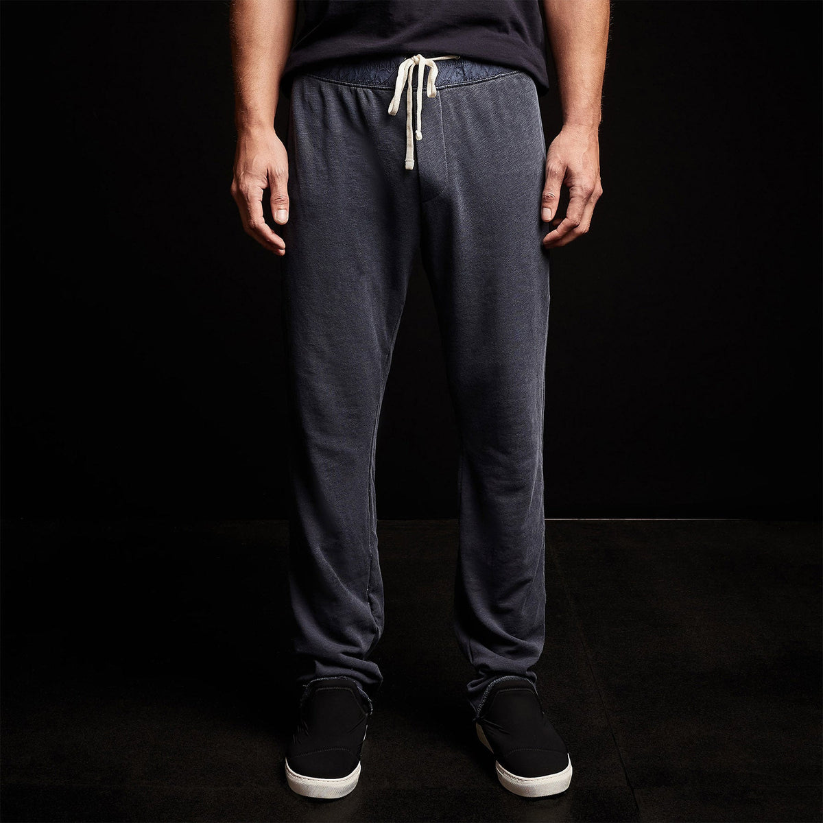Vintage Fleece Contrast Waist Sweatpant in Deep Pigment | James Perse Los Angeles
