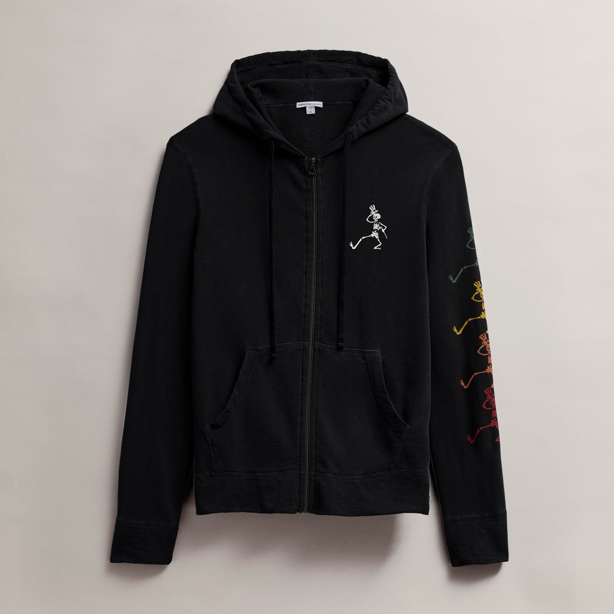 Men's French Terry Hoodie Grateful Dead in Black | James Perse Los Angeles