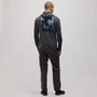 Graphic French Terry Zip Up in Carbon Pigment/Blue | James Perse Los Angeles