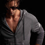 Malibu Shoreline Zip Up in Flannel Pigment | James Perse Los Angeles