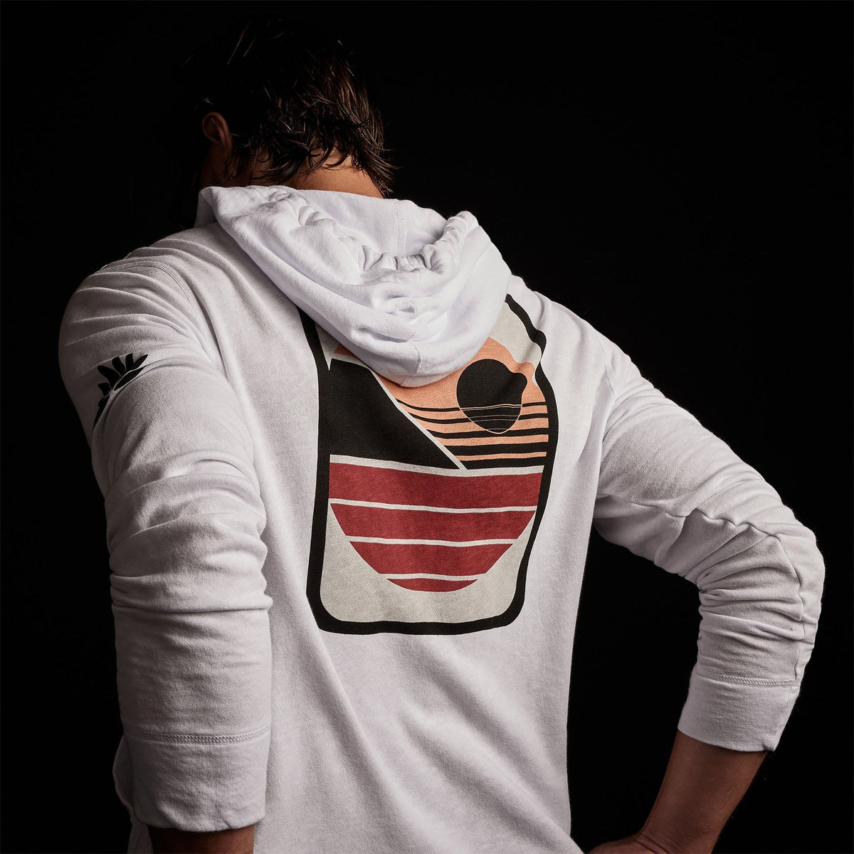 Malibu Shoreline Zip Up  in White | James Perse Los Angeles