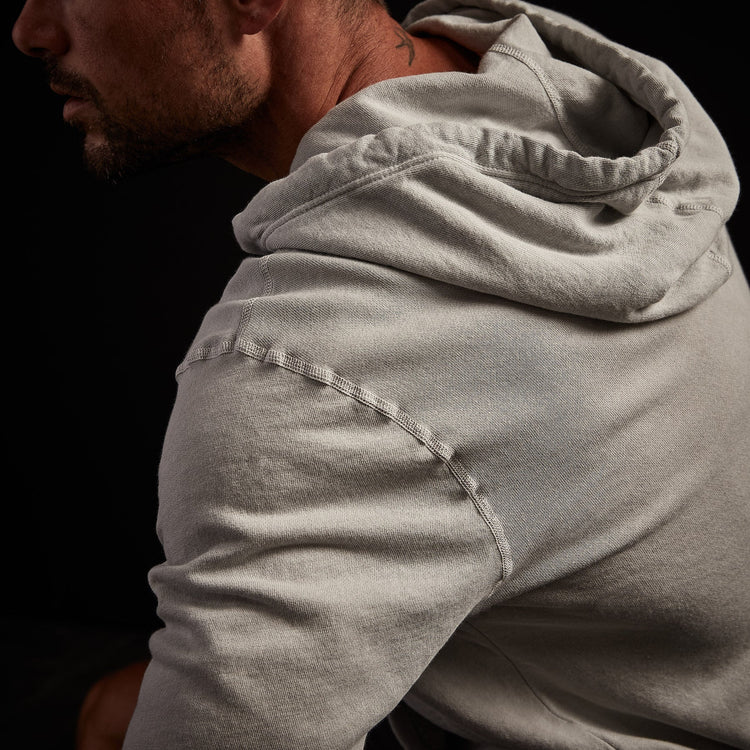 Vintage Fleece Hoodie In Aluminum Pigment | James Perse Los Angeles
