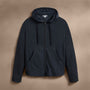 Vintage French Terry Zip Up Hoodie in Blue Noir Pigment | James Perse Los Angeles