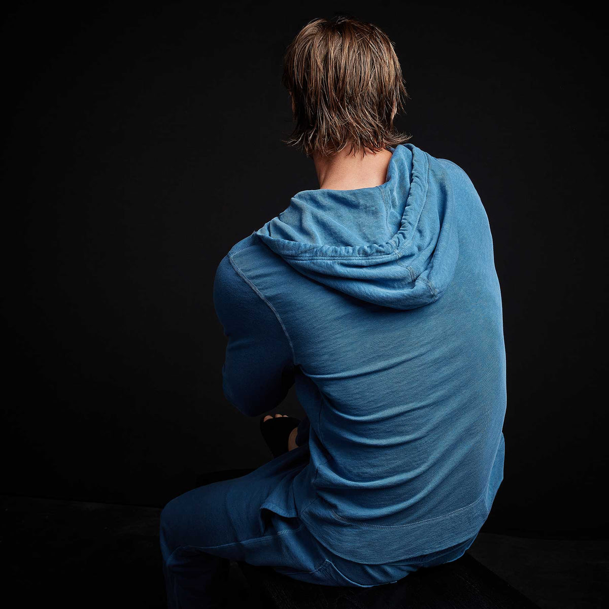 Vintage French Terry Zip Up Hoody in Bolt Pigment | James Perse Los Angeles