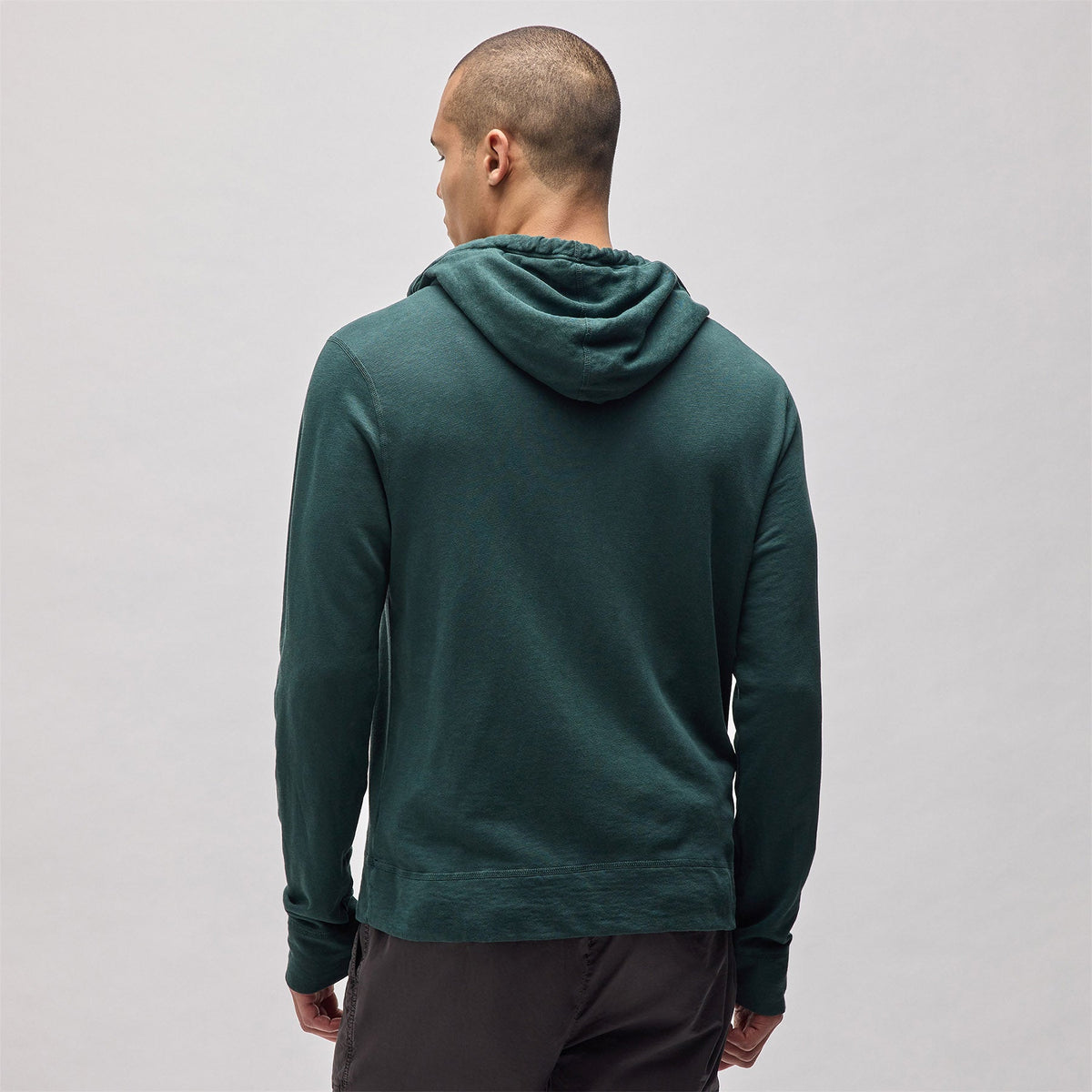 Vintage French Terry Zip Up Hoodie in Canopy Pigment | James Perse Los Angeles