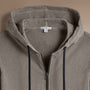 Vintage French Terry Zip Up Hoodie in Coyote Pigment | James Perse Los Angeles
