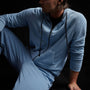 Vintage French Terry Zip Up Hoodiein Delta Pigment | James Perse Los Angeles