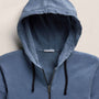 Vintage French Terry Zip Up Hoodie in Danube Pigment | James Perse Los Angeles