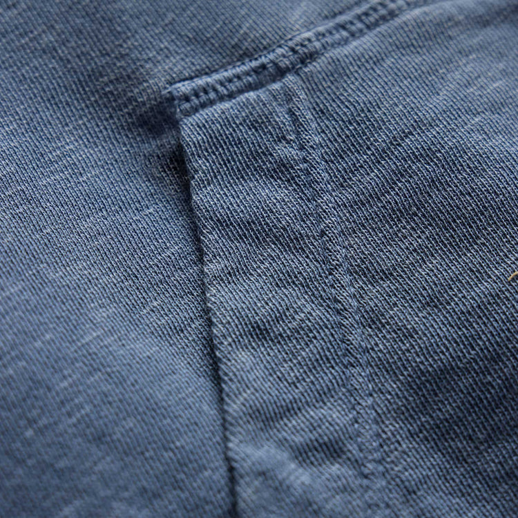 Vintage French Terry Zip Up Hoodie in Danube Pigment | James Perse Los Angeles