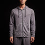 Vintage French Terry Zip Up Hoodiein Flannel Pigment | James Perse Los Angeles