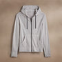Vintage French Terry Zip Up Hoodie in Light Mist Pigment | James Perse Los Angeles
