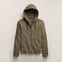 Vintage French Terry Zip Up Hoodie in Light Olive Pigment | James Perse Los Angeles