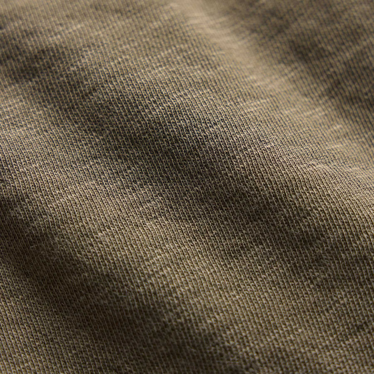 Vintage French Terry Zip Up Hoodie in Light Olive Pigment | James Perse Los Angeles