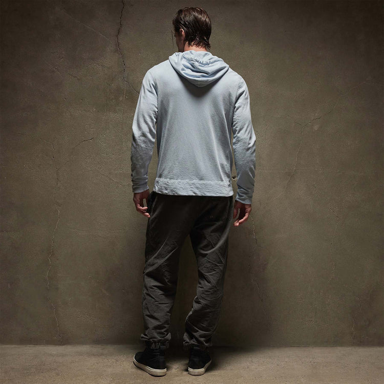 Vintage French Terry Zip Up Hoodie in Open Sky Pigment | James Perse Los Angeles