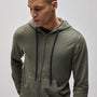 Vintage French Terry Zip Up Hoodie in Trooper Pigment | James Perse Los Angeles