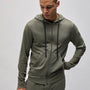 Vintage French Terry Zip Up Hoodie in Trooper Pigment | James Perse Los Angeles