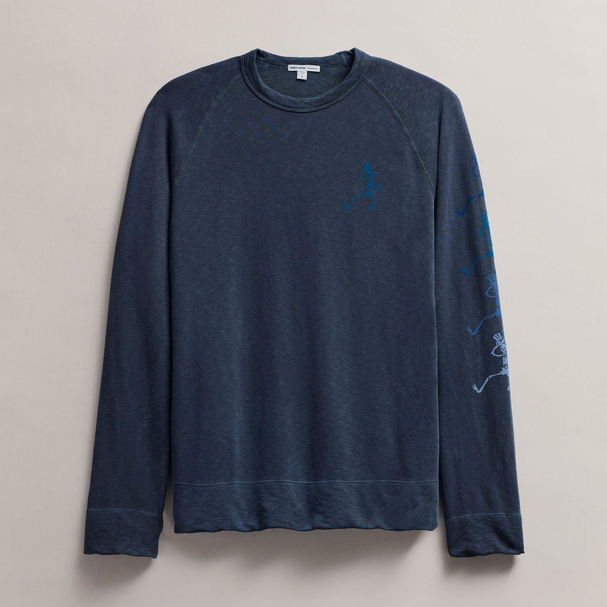 Men's Raglan Sweatshirt Grateful Dead in Deep Pigment | James Perse Los Angeles