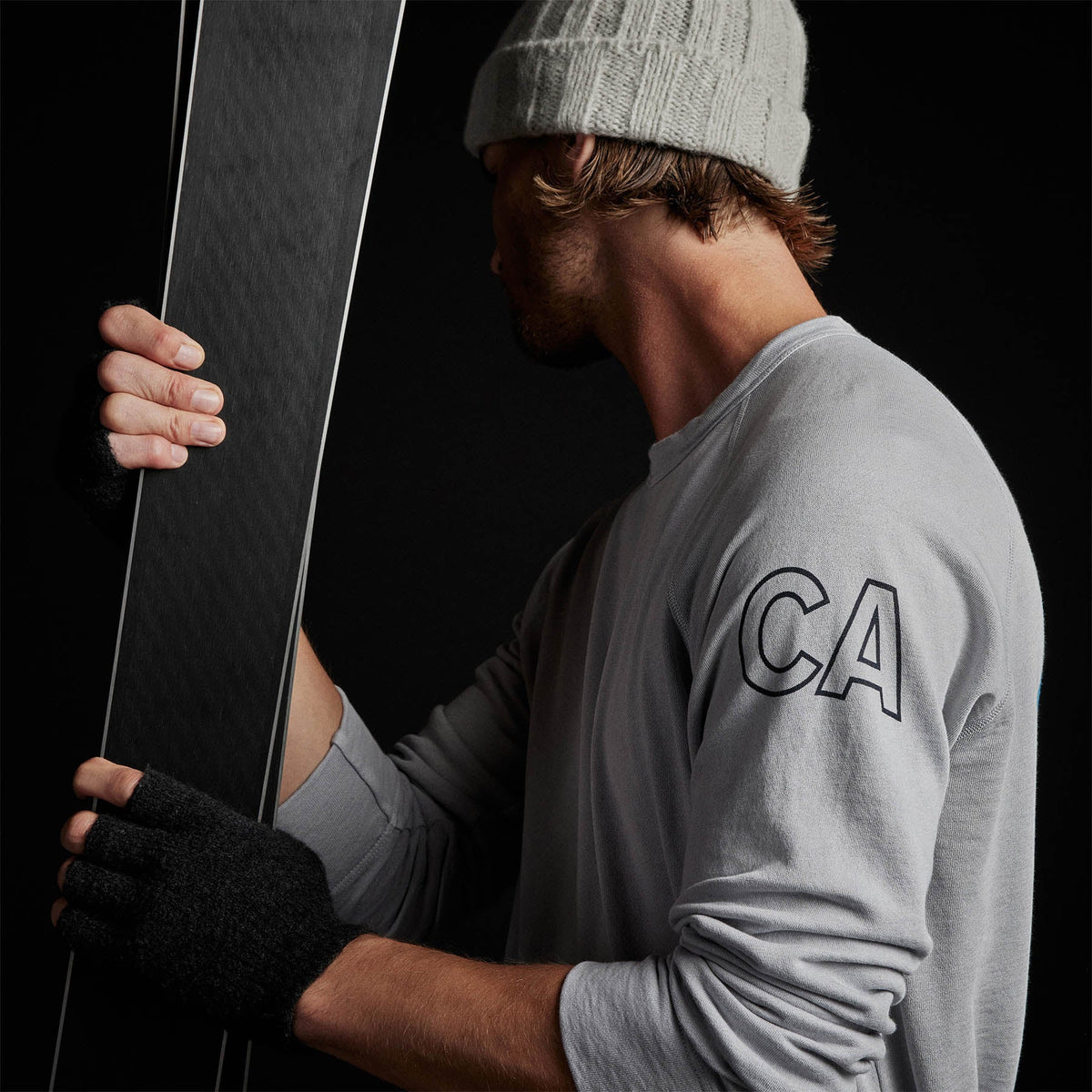 Pullover Raglan Lotus & Ca in Blue Fog Pigment | James Perse Los Angeles