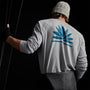 Pullover Raglan Lotus & Ca in Blue Fog Pigment | James Perse Los Angeles