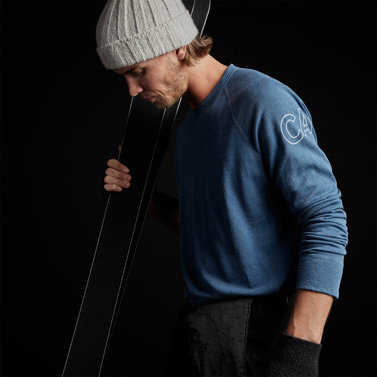 Pullover Raglan Lotus & Ca in Lake Pigment | James Perse Los Angeles