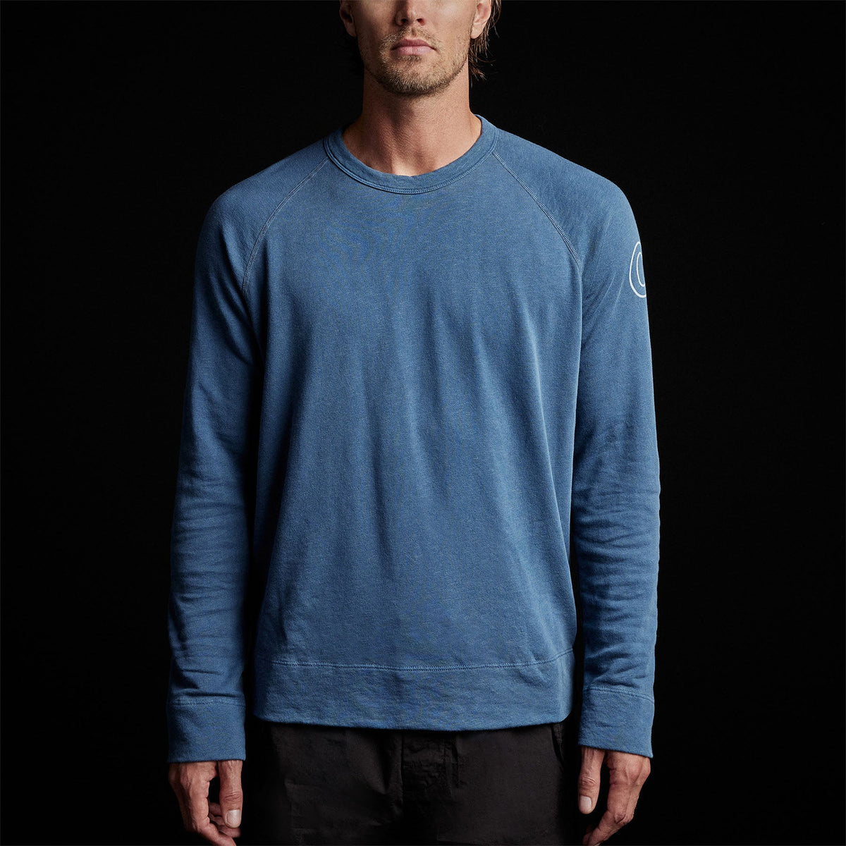 Pullover Raglan Lotus & Ca in Lake Pigment | James Perse Los Angeles