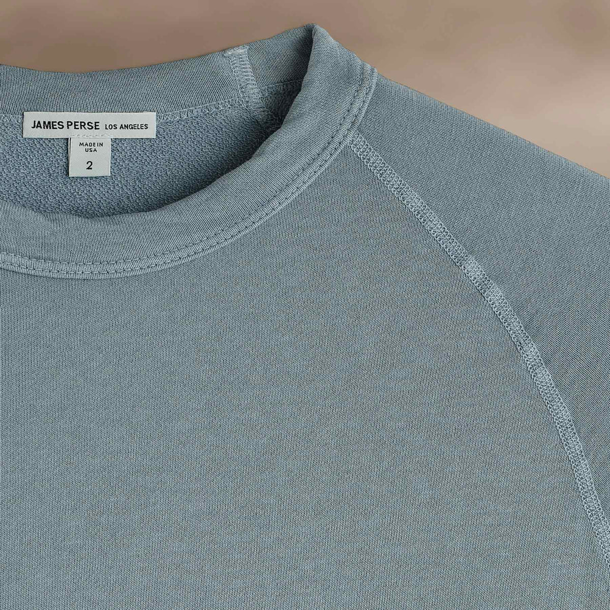 Vintage French Terry Sweatshirt in Azure Pigment | James Perse Los Angeles