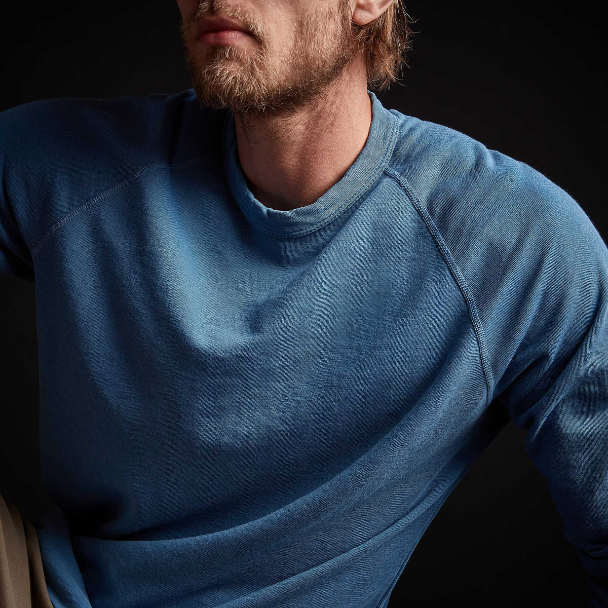 Vintage French Terry Sweatshirt in Bolt Pigment | James Perse Los Angeles