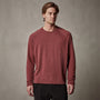 Vintage French Terry Sweatshirt in Claret Pigment | James Perse Los Angeles