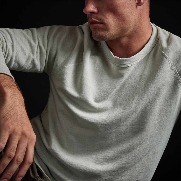 Vintage French Terry Sweatshirt in Celery Pigment | James Perse Los Angeles