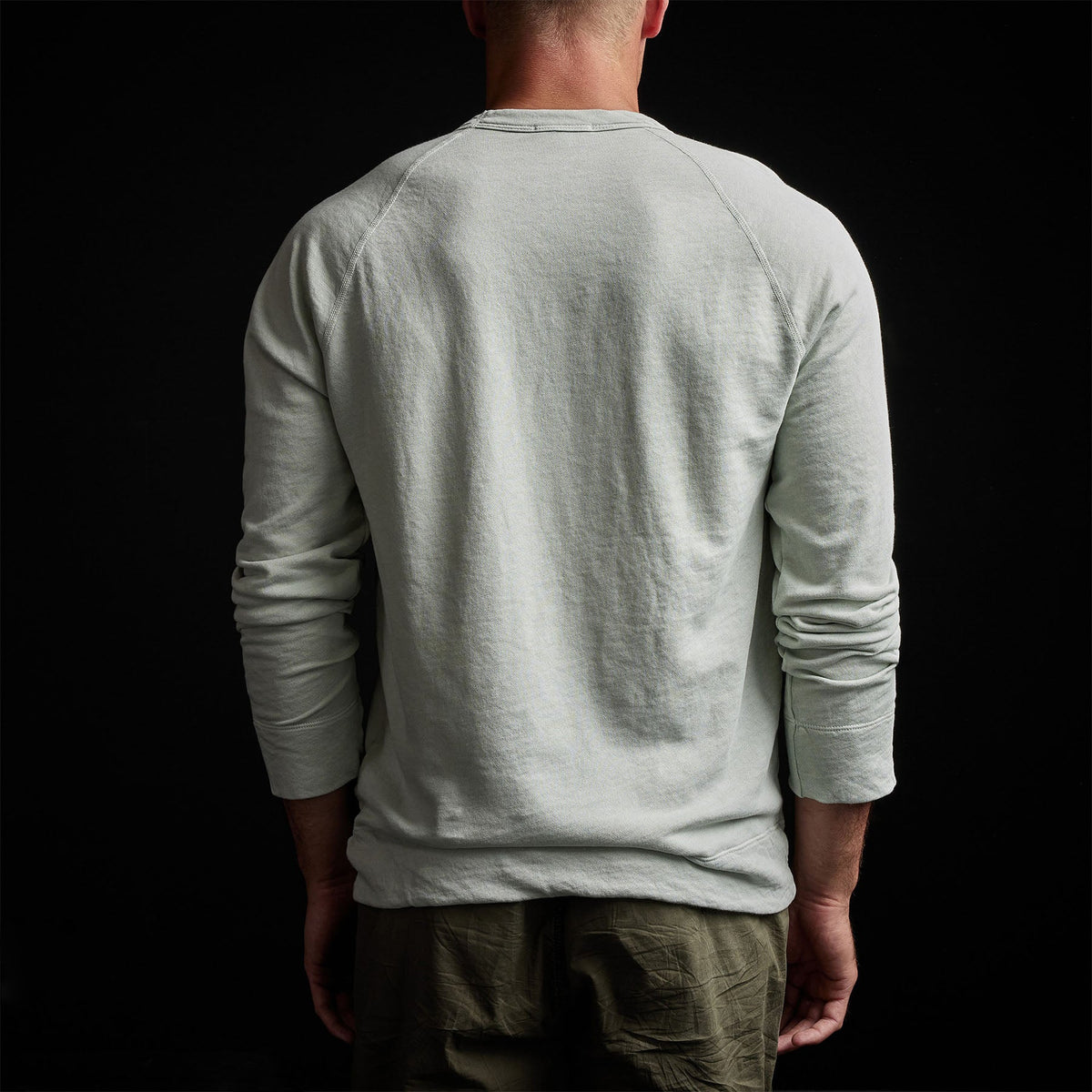 Vintage French Terry Sweatshirt in Celery Pigment | James Perse Los Angeles