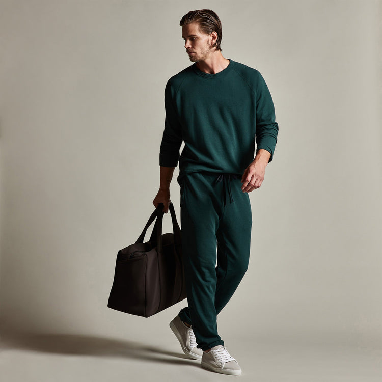Vintage French Terry Sweatshirt in Canopy Pigment | James Perse Los Angeles