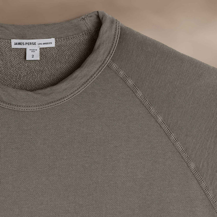 Vintage French Terry Sweatshirt in Coyote Pigment | James Perse Los Angeles
