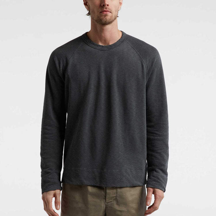 Vintage French Terry Sweatshirt in Carbon | James Perse Los Angeles