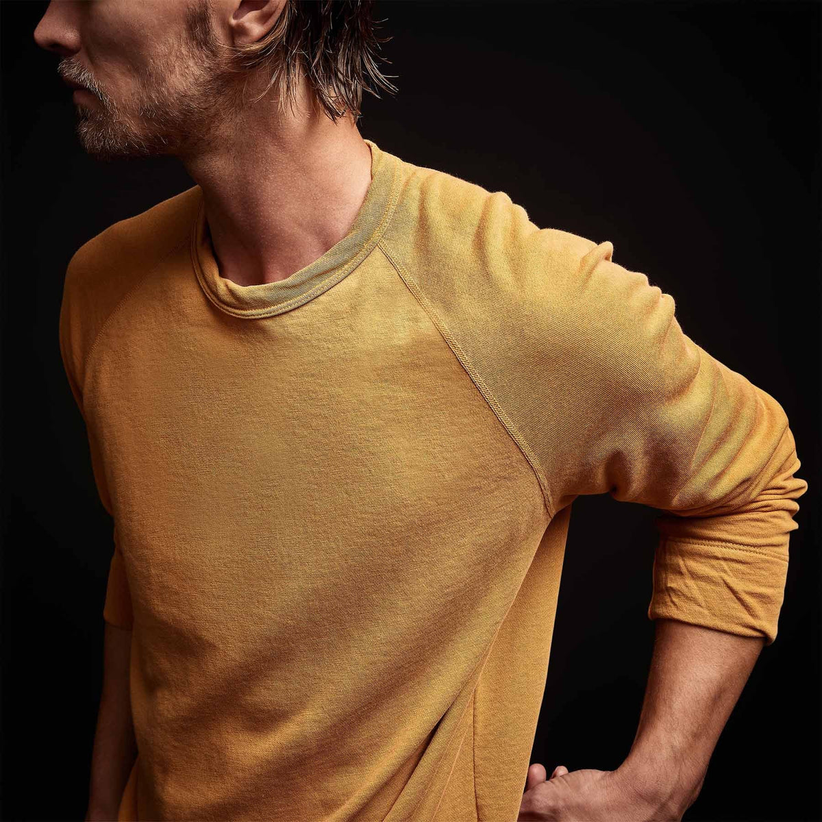 Vintage French Terry Sweatshirt in Comet Pigment | James Perse Los Angeles