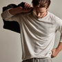 Vintage French Terry Sweatshirt in Canvas Pigment | James Perse Los Angeles