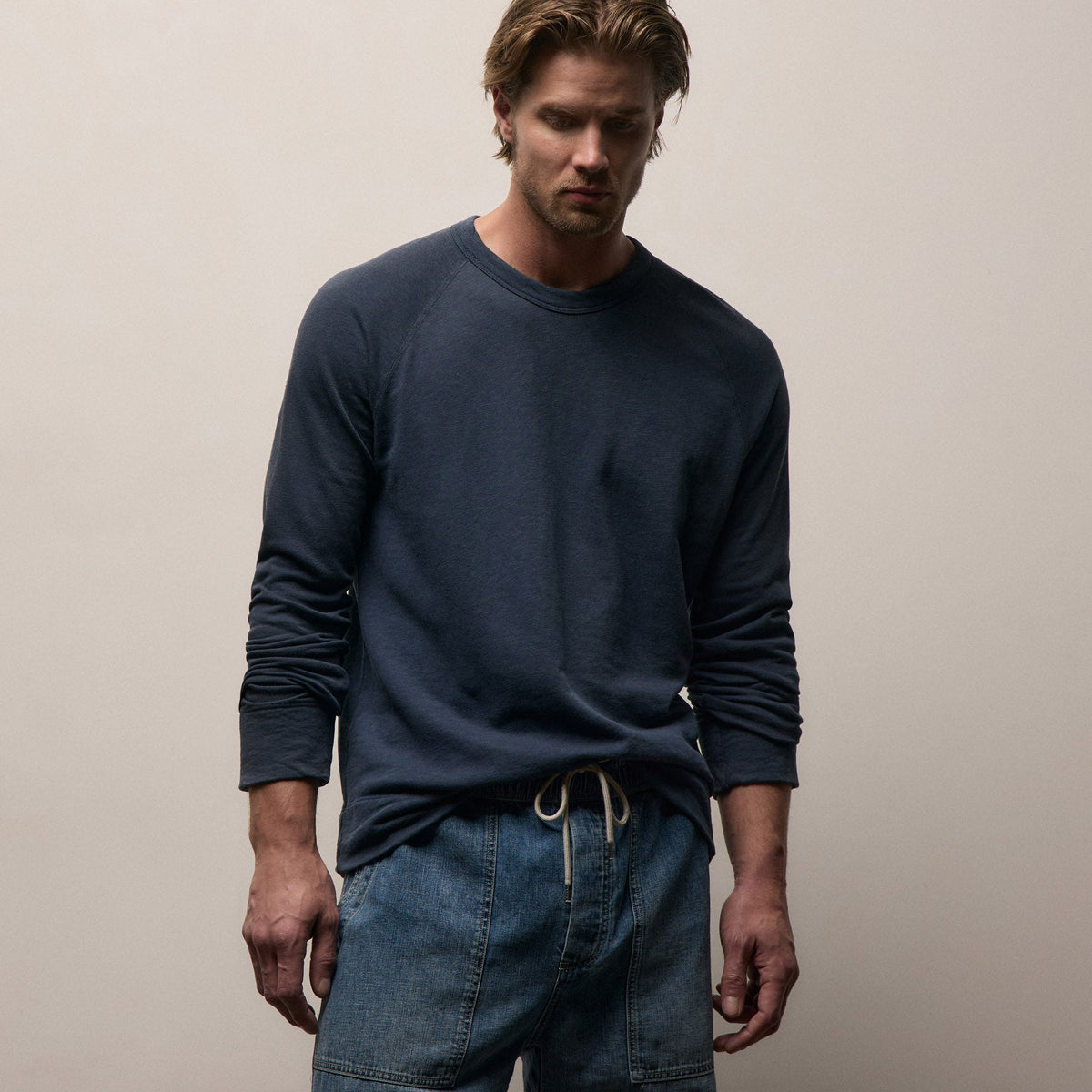 Vintage French Sweatshirt in Deep Pigment | James Perse Los Angeles