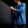 Vintage French Terry Sweatshirt in Electric Blue Pigment | James Perse Los Angeles 