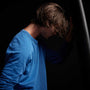Vintage French Terry Sweatshirt in Electric Blue Pigment | James Perse Los Angeles 