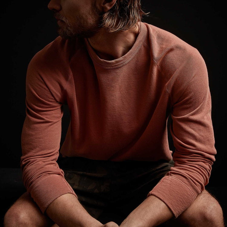 Vintage French Terry Sweatshirt - Foliage Pigment | James Perse Los Angeles