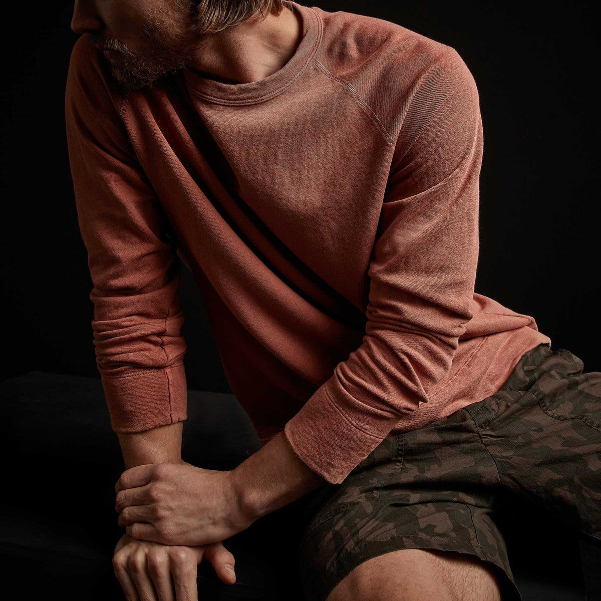 Vintage French Terry Sweatshirt - Foliage Pigment | James Perse Los Angeles