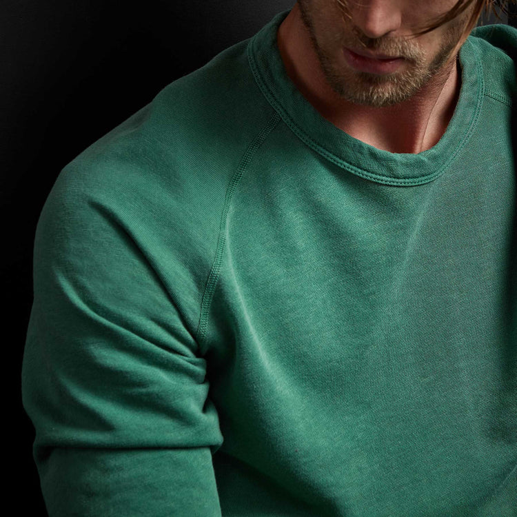Vintage French Terry Sweatshirt in Fuji Pigment | James Perse Los Angeles