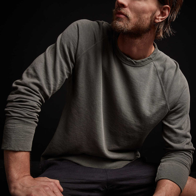 Vintage French Terry Sweatshirt - Jungle Pigment | James Perse Los Angeles