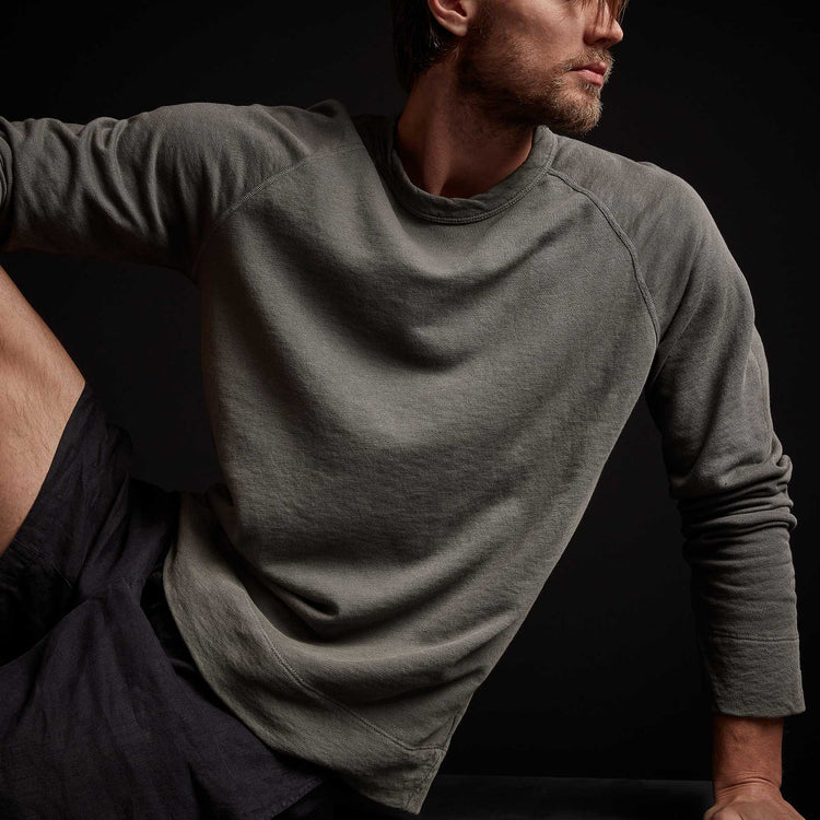 Vintage French Terry Sweatshirt - Jungle Pigment | James Perse Los Angeles
