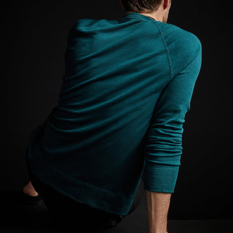 Vintage French Terry Sweatshirt in Jewel | James Perse Los Angeles