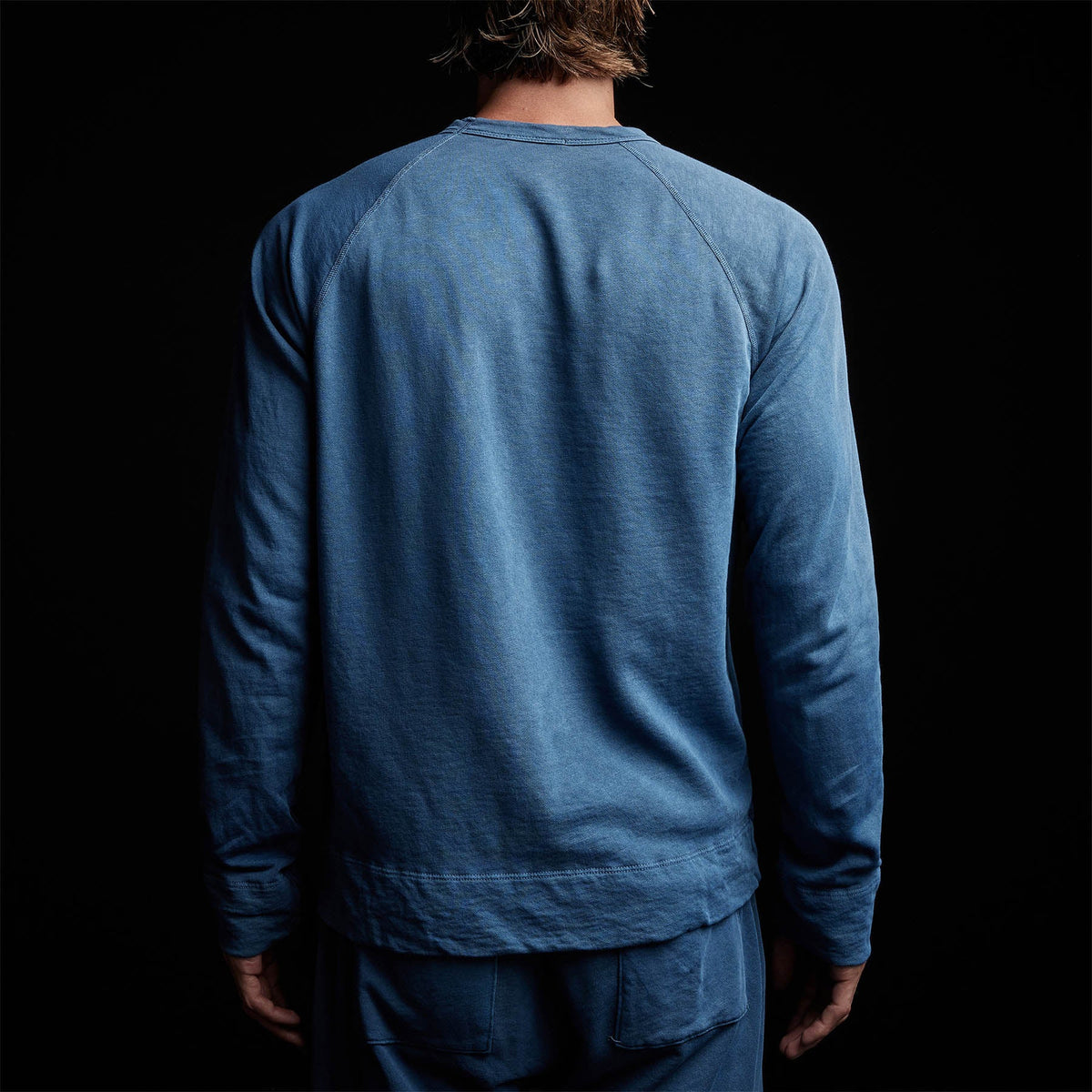 Vintage French Terry Sweatshirt in Lake Pigment | James Perse Los Angeles