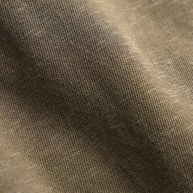 Vintage French Terry Sweatshirt in Light Olive Pigment | James Perse Los Angeles