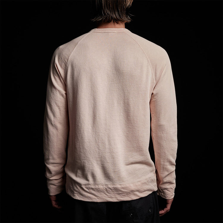 Vintage French Terry Sweatshirt in Nougat Pigment | James Perse Los Angeles