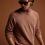 Vintage French Terry Sweatshirt in Nutmeg Pigment | James Perse Los Angeles