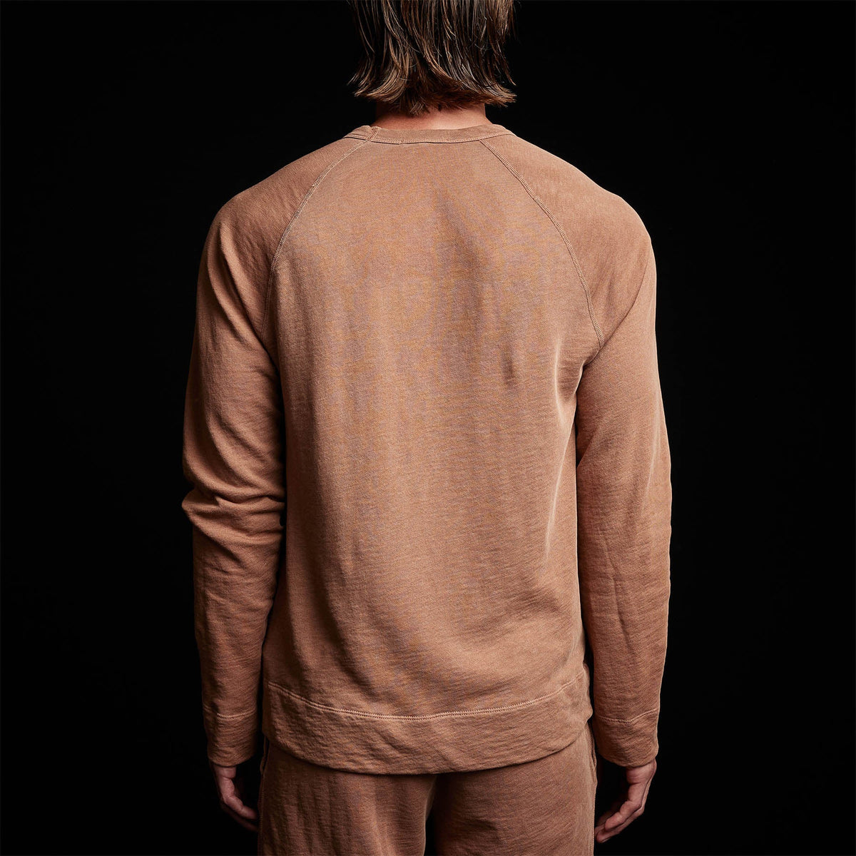 Vintage French Terry Sweatshirt in Nutmeg Pigment | James Perse Los Angeles